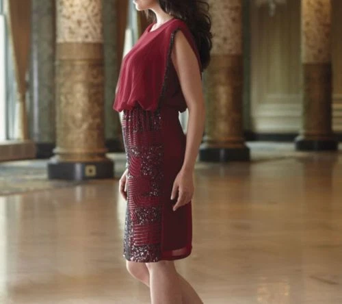 Midnight velvet red dresses top
