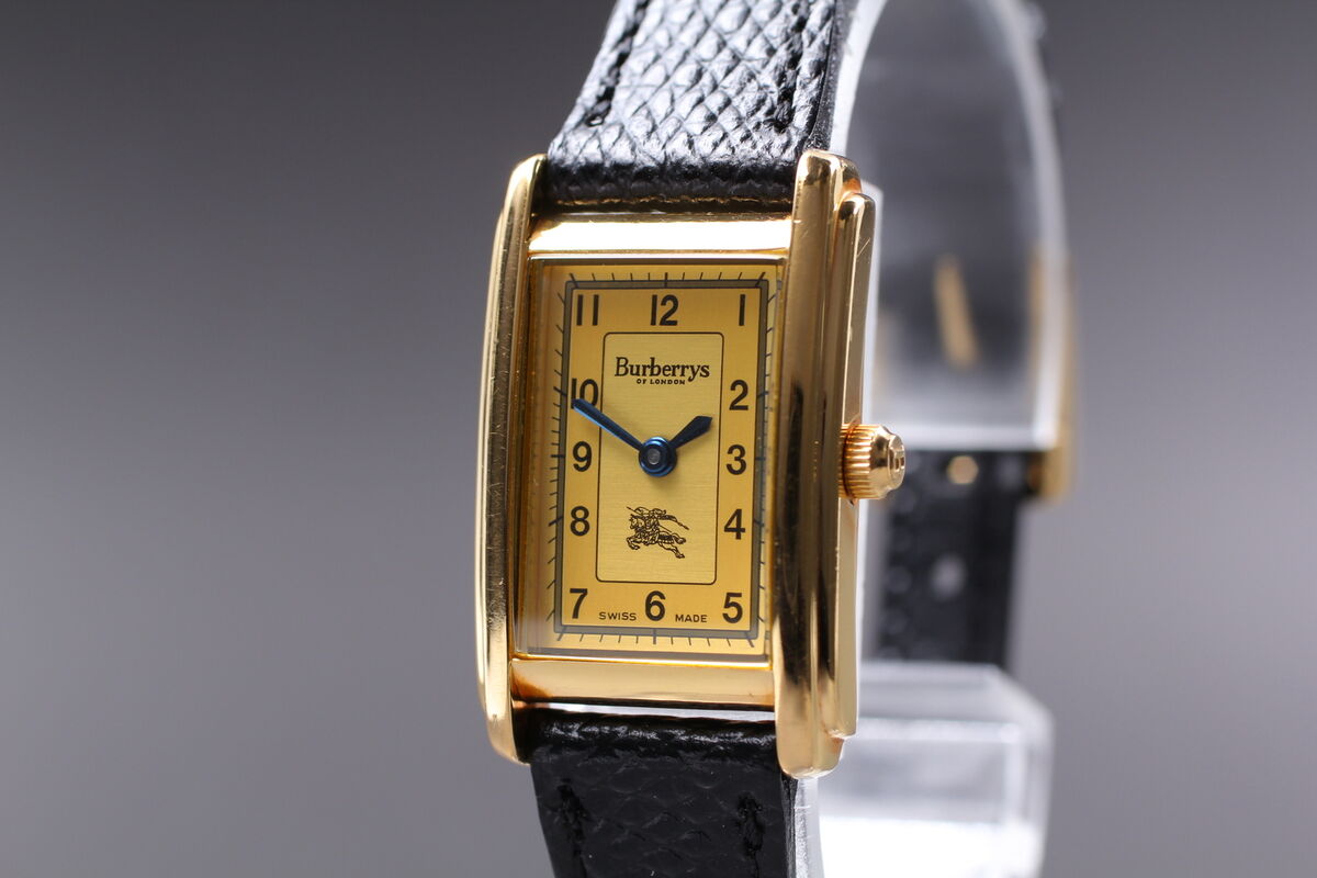 Burberry 12100 L Tank Gold 2 Needle SWISS MADE Quartz Womens Burberry 12100 L Tank Gold 2 Needle SWISS MADE Quartz Womens