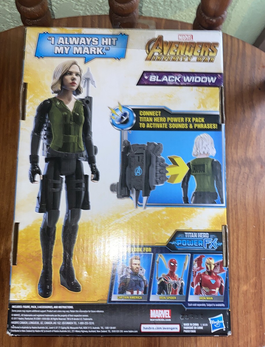 2 Marvel Avengers Infinity War Black Widow TITAN Hero Series Power