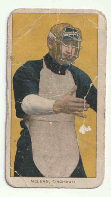 1909-1911 T206 Larry Mclean El Principe De Gales Cigarette Baseball Card Rare