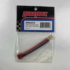 Duratrax DTXC2212 Battery Lead Deans Ultra Plug Female to Male Bullet NEW