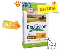 Exclusion Hund Mediterranean Adult Mittel Breed Mit Huhn 12,5 Kg - FüR Hund,
