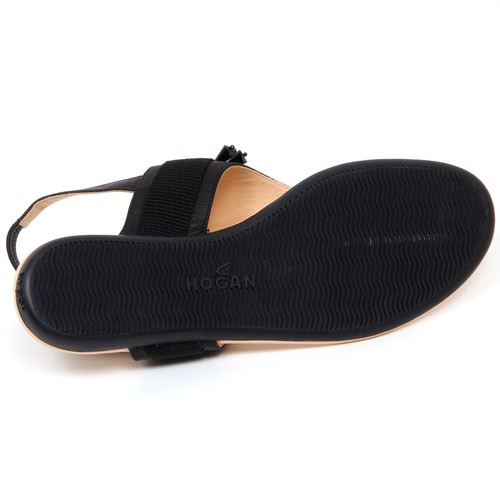 D0610 infradito donna HOGAN VALENCIA scarpa pietre nero sandal shoe woman - Picture 3 of 4