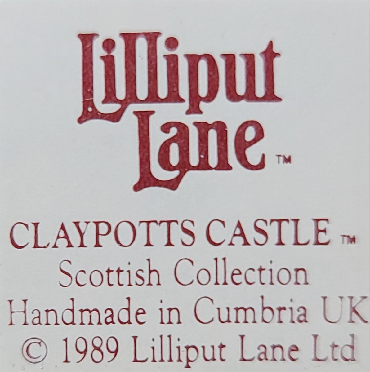 リリパットレーン305☆CLAYPOTTS CASTLE Lilliput Lane Claypotts Castle | eBay