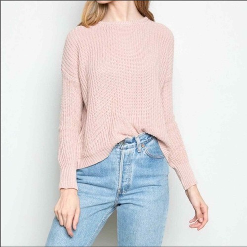 brandy melville light pink sweater