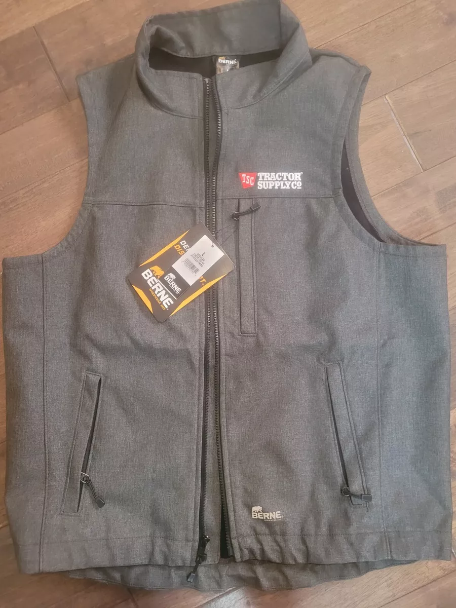 New Gray Large Vest Tractor Supply Berne Workwear Mens