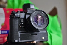 Canon F1 camera body with a 17mm lens