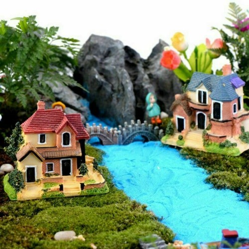 Micro Landscape Ornament Fairy Garden Villa Home Fish Tank Aquarium Decor Modern - Picture 8 of 12