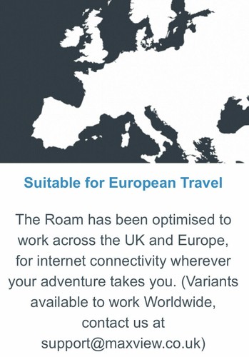 MAXVIEW MXL050 ROAM - MOBILE 3G/4G Wi-Fi INTERNET CONNECTED SYSTEM - Imagen 5 de 9