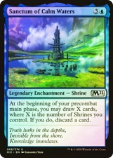 MTG FOIL Sanctum of Calm Waters  - Core Set 2021 #068