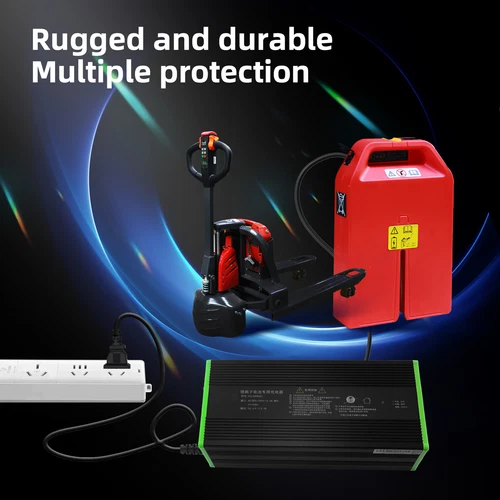 56,4 V 9 A Lithium Batterie Ladegerät für Elektrohubwagen NOBLELIFT PTE20N USA - Bild 10 von 13