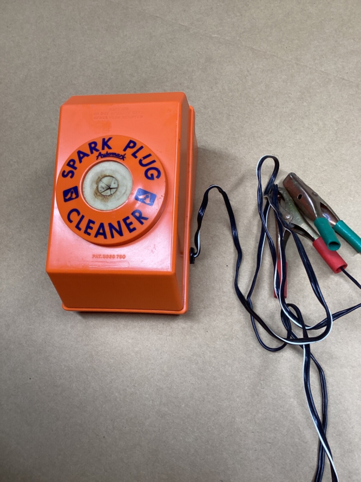 Vintage Automark Spark Plug Cleaner Battery Powered Clean Tested