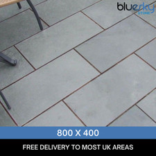 Grey Slate Paving Patio Slabs | 800 x 400 | FULL AND SPLIT CRATE OPTIONS 