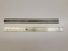 2x Specialty Precision Rulers 15" & 16" Stainless / Aluminum