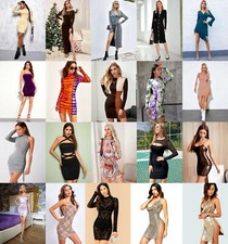 Lote 100 Piezas Venta al por mayor Mujeres Ropa Prendas para el torso Vestidos Parte Inferior Lencería S M L XL