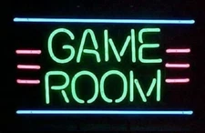 Game Room Neon Sign 17" Light Lamp Beer Bar Club Wall Collection Man Cave SY