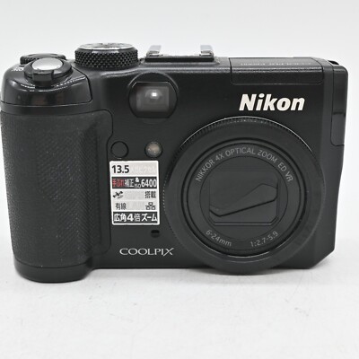 Nikon COOLPIX P6000 Black Digital Camera 13.5MP From JAPAN W[Near