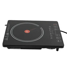 Electric Ceramic Hob Cooktop Countertop Kitchen Cooking Hob 1800W 8 Gears Black