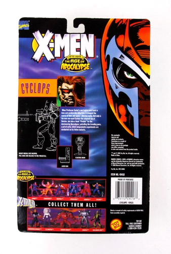 NEW 1995 Marvel X-Men Cyclops The Age of Apocalypse Action Figure Toy Biz - 第 2/2 張圖片