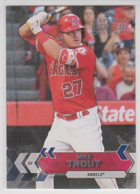 MIKE TROUT 2017 TOPPS NATIONAL TRADING CARD DAY GWP ANGELS EBay