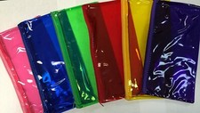 6 PCS 6-Color Pencil Pen Case Zipper Pouch Cosmetic Bag Waterproof 1413 