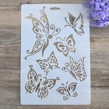 Butterfly Stencil Template DIY Decorative for Painting on Walls Furniture Crafts