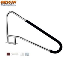 Origin 56in L Stainless Steel Swimming Pool Hand Rail Ladder Handrail Stair Rail