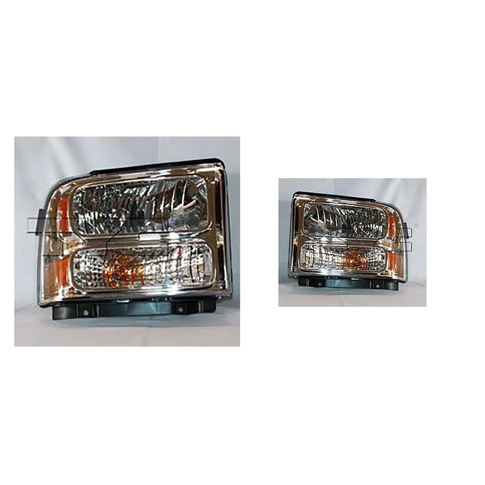 Kit de montaje de faros izquierdo derecho TYC para Ford F-250 Super Duty 2005-2007 Foto 2 de 4