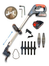 Decespugliatore Elettrico a Batteria Litio 21V Tagliaerba Tagliabordi Rasaerba