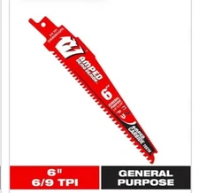 DIABLO 6 IN. “AMPED” 6/9 TPI Demo Demon Reciprocating Saw Blade, DS0609CGPA