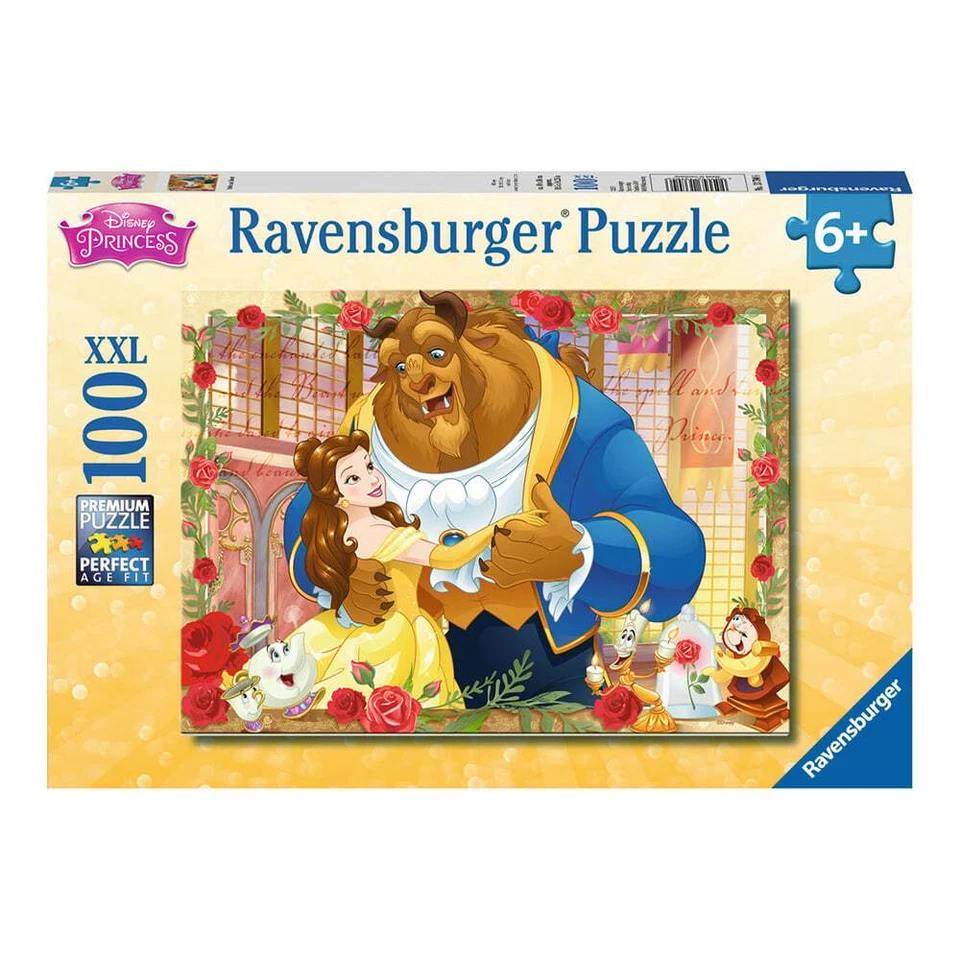 Ravensburger Disney Beauty and The Beast, Belle and Beast 100 Piece XXL Jigsaw P