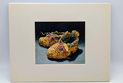 Cactus Art Print 'Saguaro Booties' By Carolyn Schmitz Hand Signed 2002 Southwest