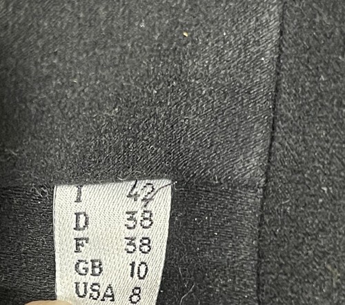 NARCISO RODRIGUEZ BLACK WOOL BLEND PEACOAT JACKET COAT DOUBLEBREASTED 8 ITALY - Picture 10 of 13