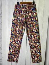 Todd Oldham Jeans Mosaic Denim Colorful Cotton Vintage Size M Used From Japan