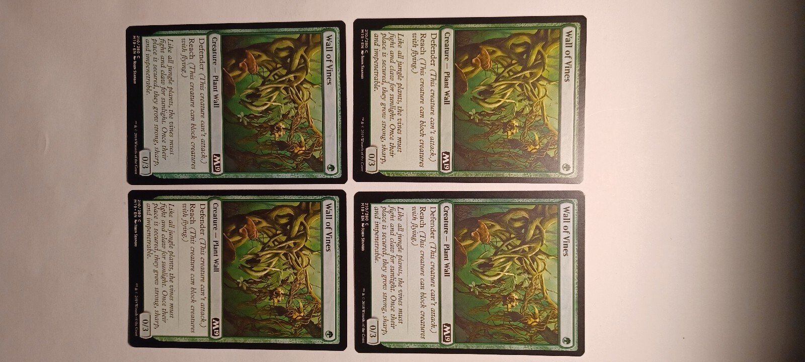 MTG Wall Of Vines X 4 Common, MP eBay