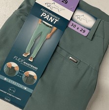 GREG NORMAN Men's Stretch Flex Microfiber ML75 Performance Pants GREEN 30x29 NEW