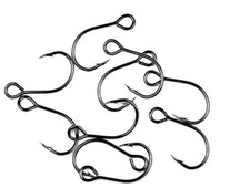 10 X NEW Inline Single Lure Fishing Hooks For Lures High Carbon Steel