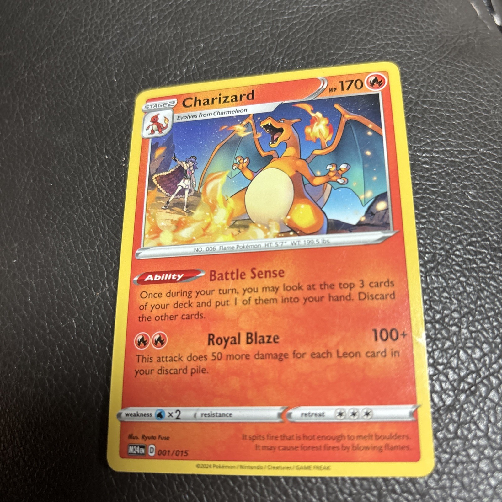 pokemon charizard card Great condition  sp170
