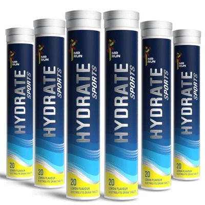 MR RUN Electrolyte Tablets x 120 Zero Sugar Hydration, Fizzy & Refreshing Lemon Flavour