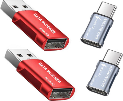 Data Blocker, USB a to a & USB C to C Data Blocker, Protect against Juice Jackin
