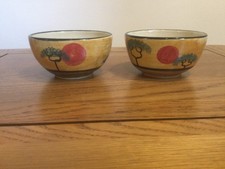 Nkhotakota Pottery Malawi Set of 2 Handcrafted Small Bowls