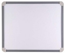 School Smart Magnetic Dry Erase Board, Small, 17-1/4 x 14-1/2 Inches, Aluminum F