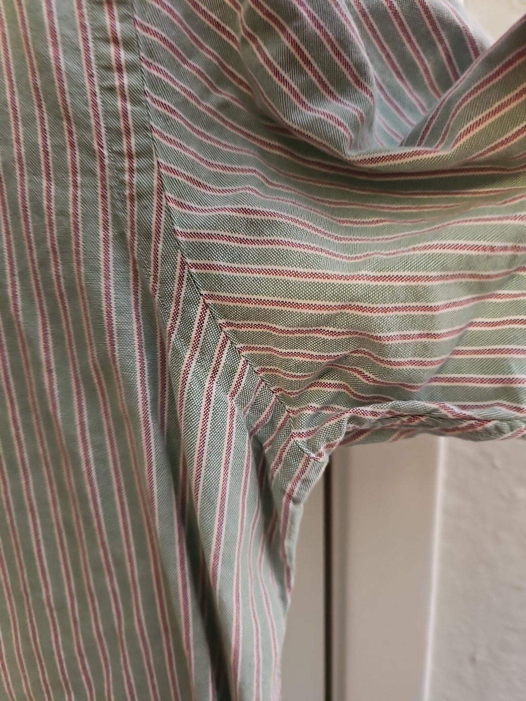Polo Ralph Lauren camicia uomo grande verde (chiaro) rosa righe vestibilità classica pony