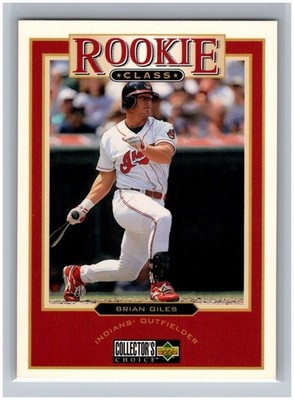 1997 Upper Deck Collector's Choice Brian Giles RC #27 Rookie Class MLB Cleveland