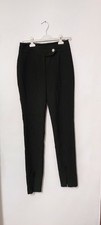 RRP 425 BNWT Veronica Beard black flare slit trousers size 4