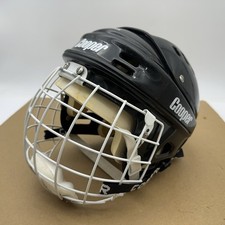 Vintage 1995 Cooper HH1000L Black Mens Ice Hockey Helmet Size L FM300L Mask Cage