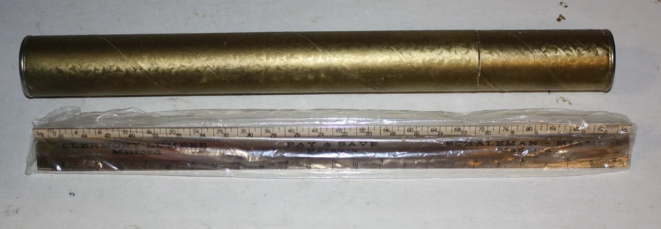 NOS Vintage Triangle Architect Drawing Scale Ruler Advertising USA Metal - Image 2 of 4