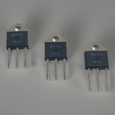 3x Motorola TIP145 PNP Darlington Power Transistor TO-218 NOS Vintage Audio Amp