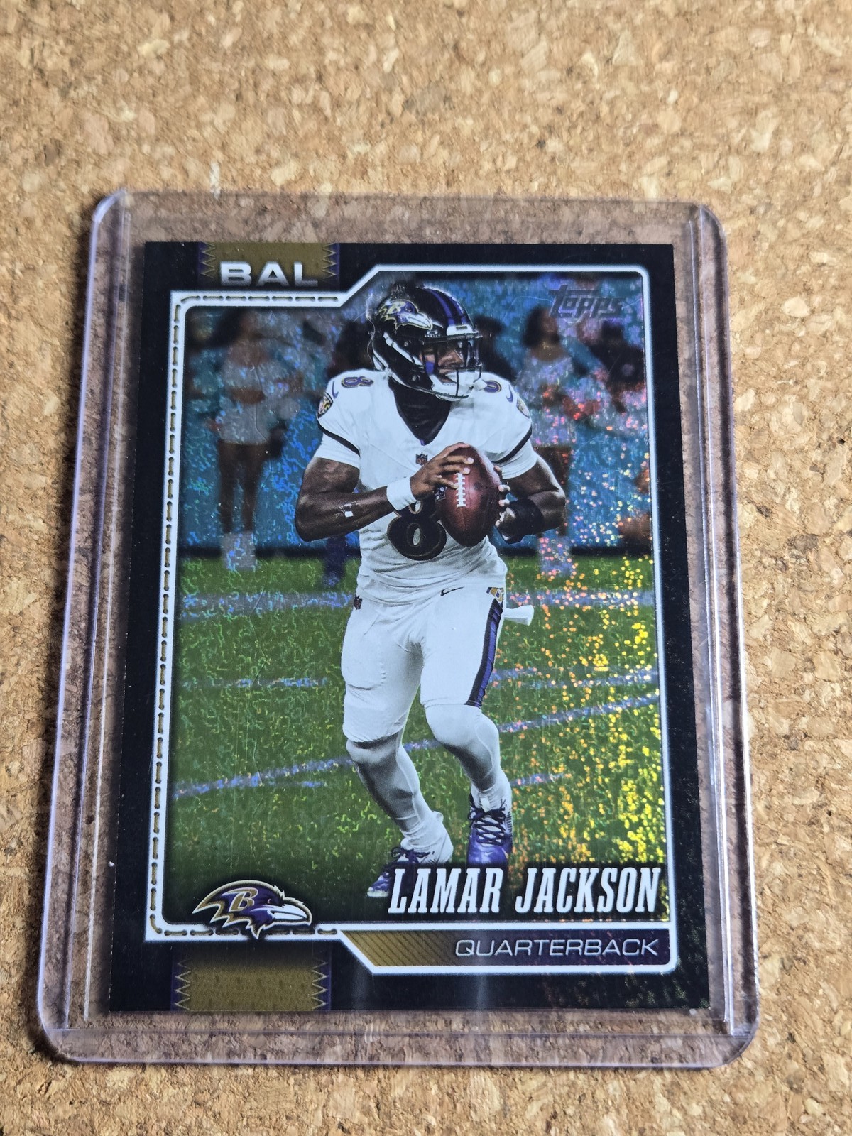 Lamar Jackson -2026 Topps Flagship #13 Black Holo Foil #/10