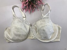 Vintage Playtex Secrets Satin & Lace #4022 Underwire Soft Cup Bra In Ivory 40DD